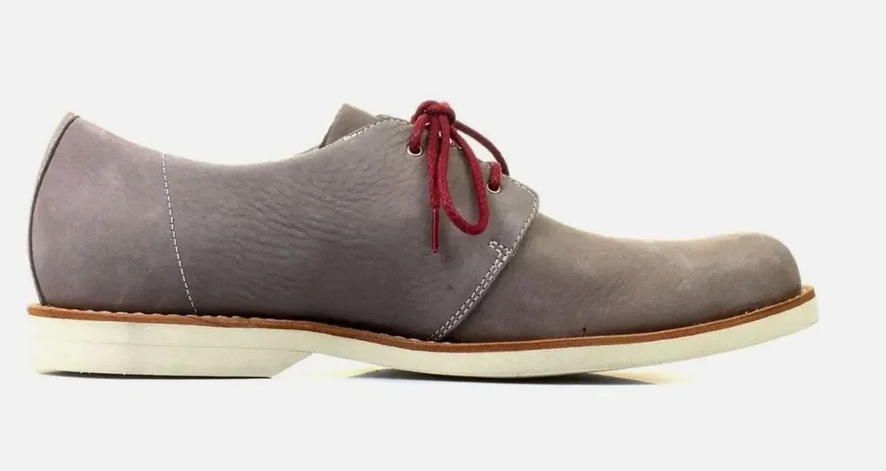 Timberland Mens Stormbuck Oxfords 12 Lace-Up Grey Nubuck Leather Shoes 5363A